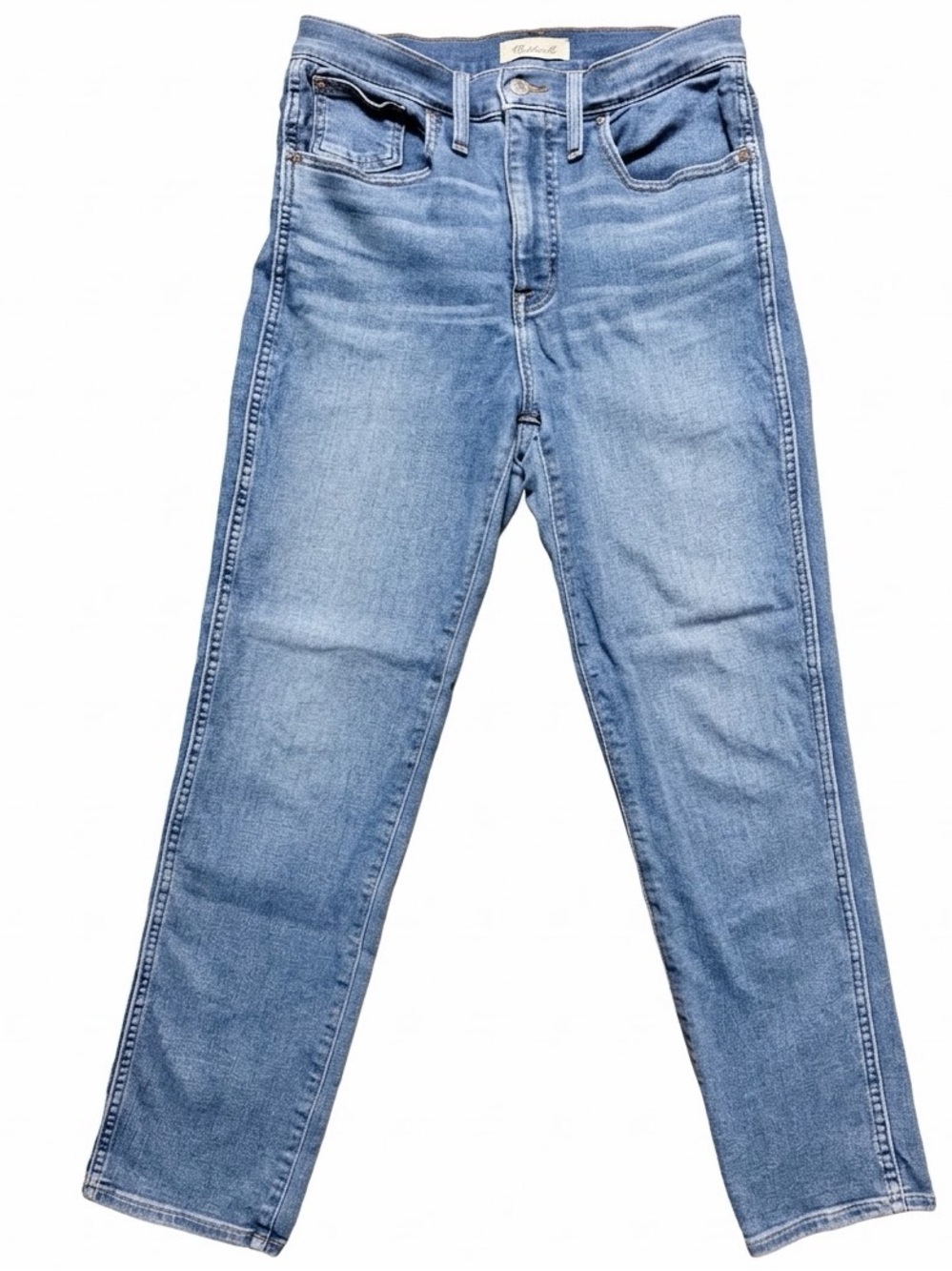 Madewell Roadtripper Stovepipe High Rise Straight Jeans Ankle Crop Size 28